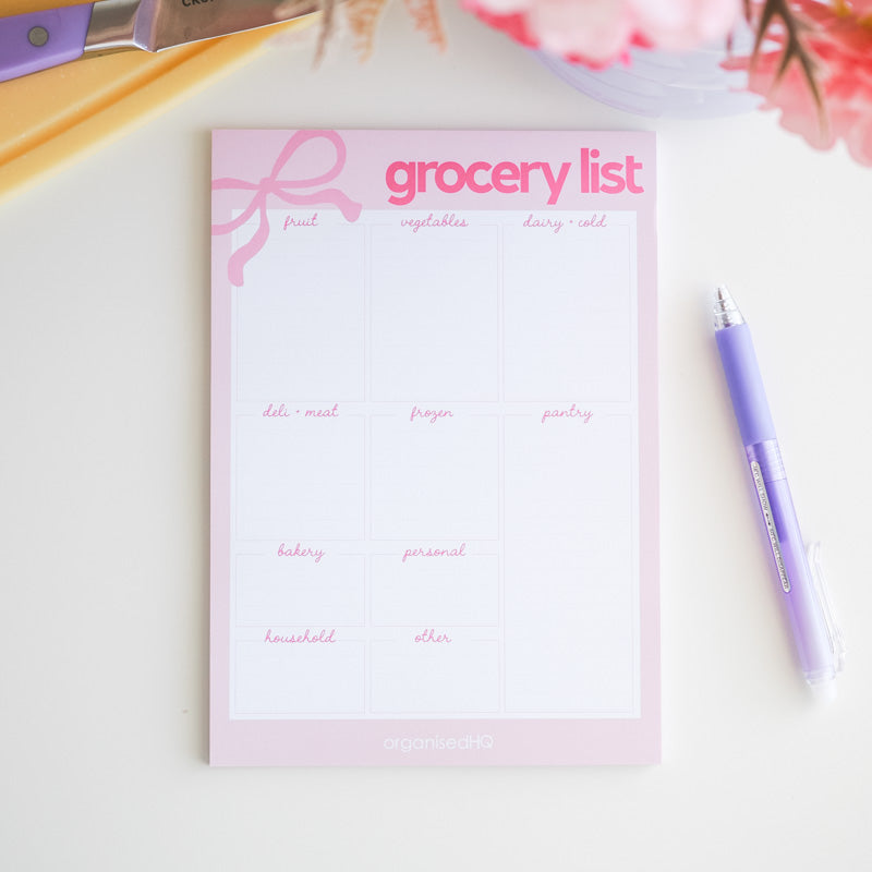 Grocery List Notepad