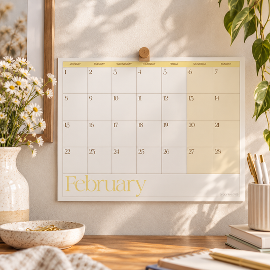 2027 A4 Monthly Planner Calendar