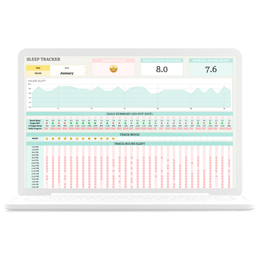 Sleep Tracker Spreadsheet