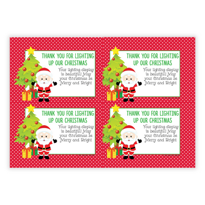 Christmas Light Display Thank You Card