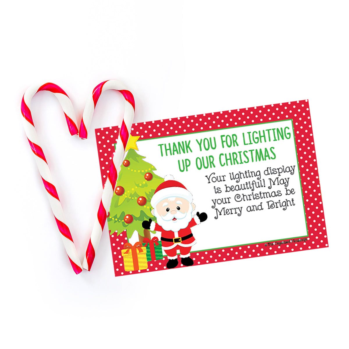 Christmas Light Display Thank You Card