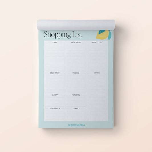 Shopping List Notepad