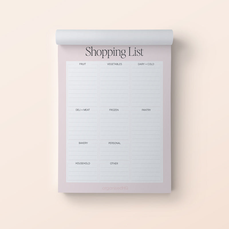 PRE-ORDER Shopping List Notepad