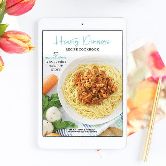 The Organised Housewife Hearty Dinners Recipe eBook