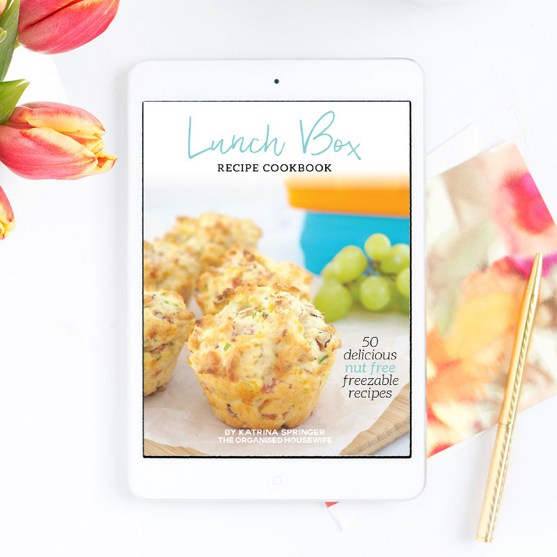 Lunch Cookbook The Organised Housewife Lunch Box Recipe eBook — OrganisedHQ