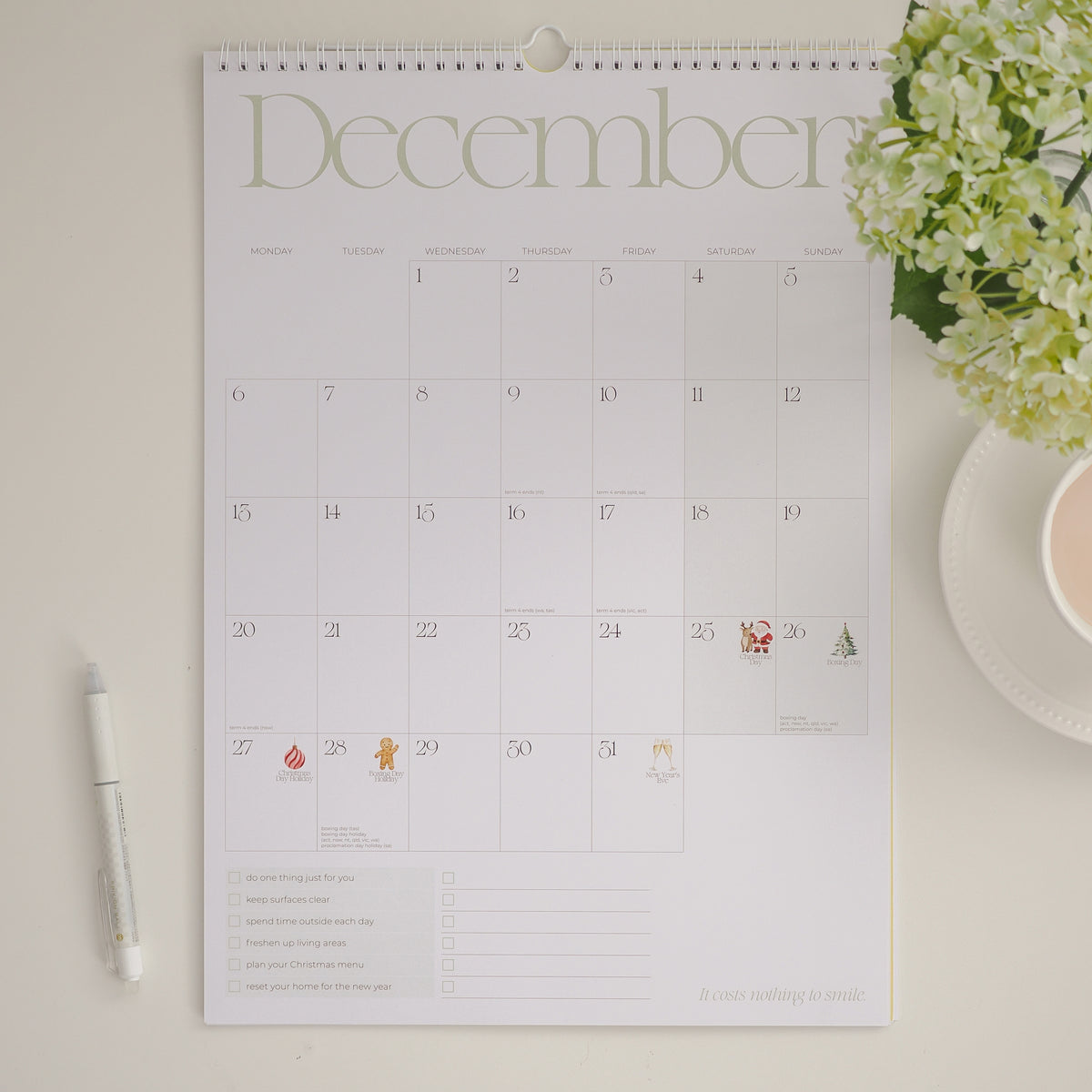 2027 Classic Wall Calendar