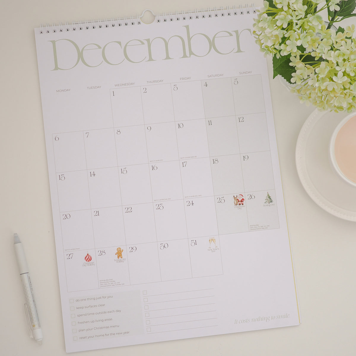 2027 Classic Wall Calendar