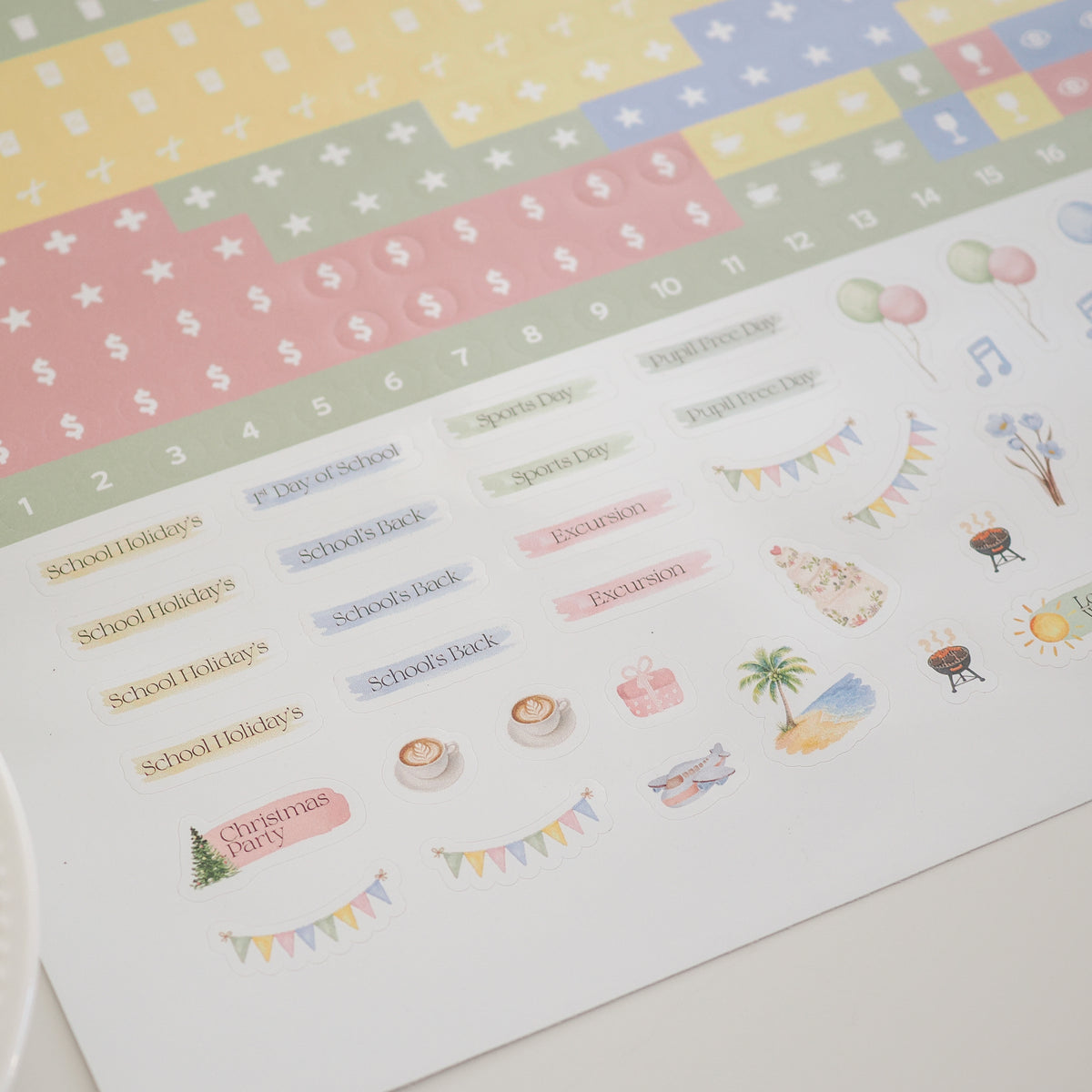 2027 Calendar Sticker Sheet