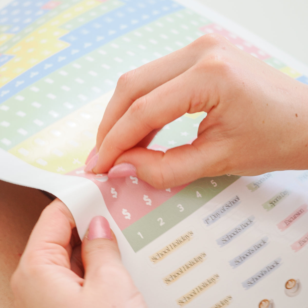 2027 Calendar Sticker Sheet