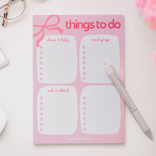 To-Do List Notepad – Break Your Day into Four