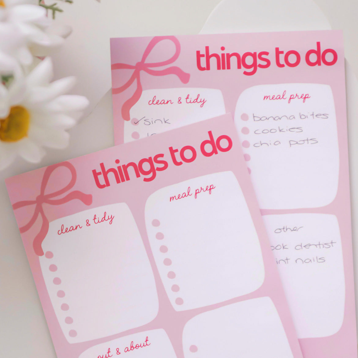 To-Do List Notepad – Break Your Day into Four