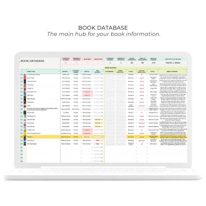 Ultimate Book Tracker Spreadsheet