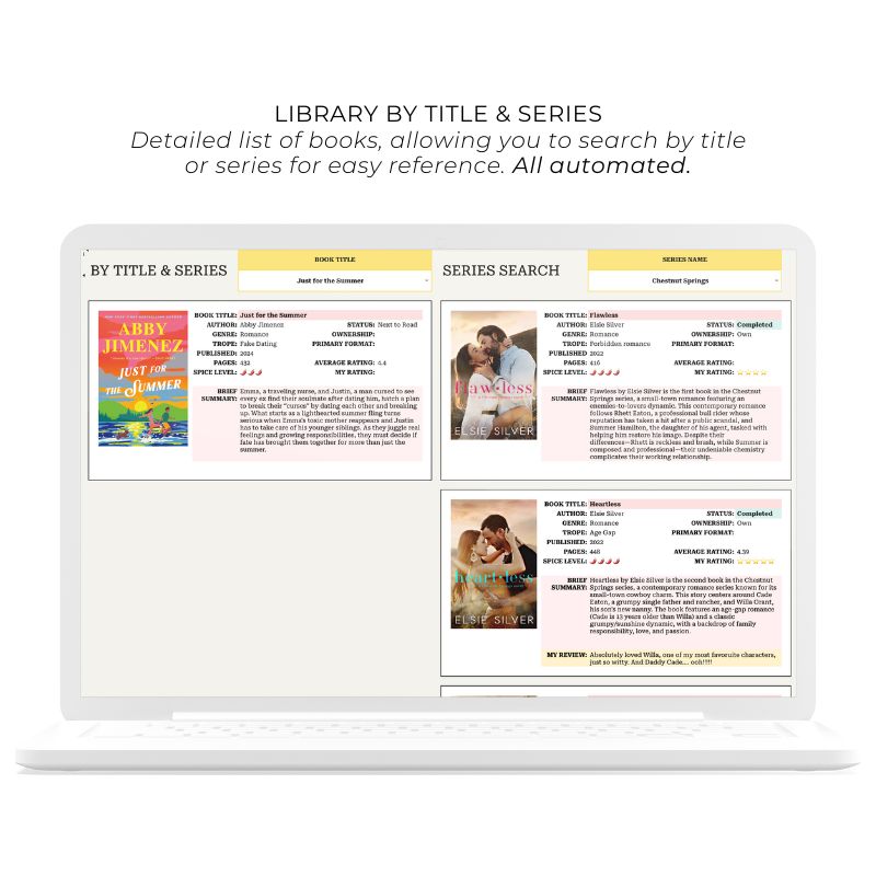 Ultimate Book Tracker Spreadsheet