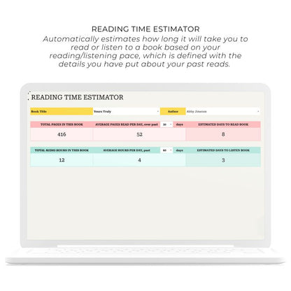 Ultimate Book Tracker Spreadsheet