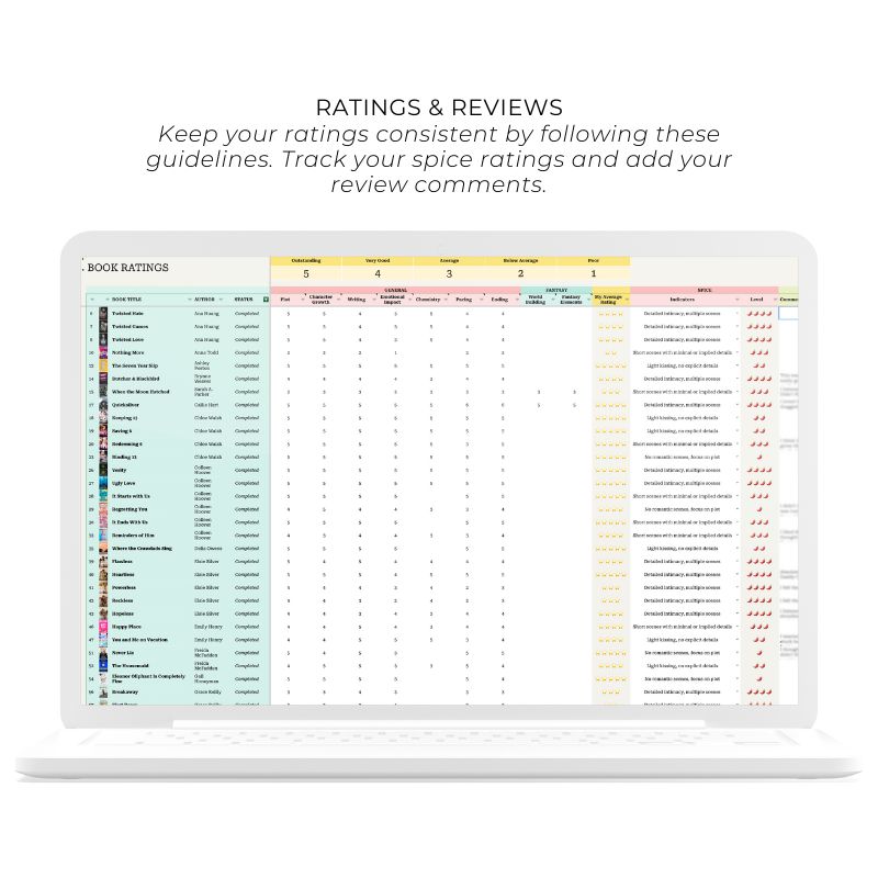 Ultimate Book Tracker Spreadsheet