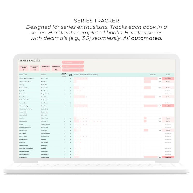 Ultimate Book Tracker Spreadsheet