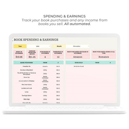 Ultimate Book Tracker Spreadsheet