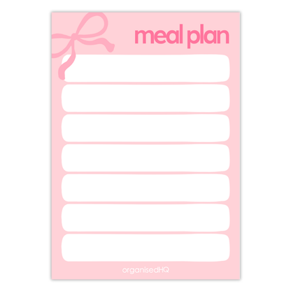 PREORDER: Weekly Meal Plan Notepad