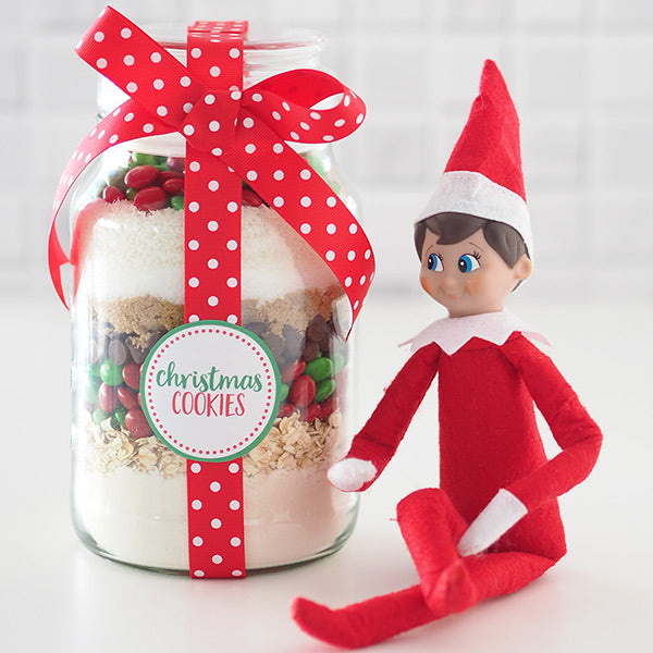 Christmas Cookies In A Jar Label 600 square
