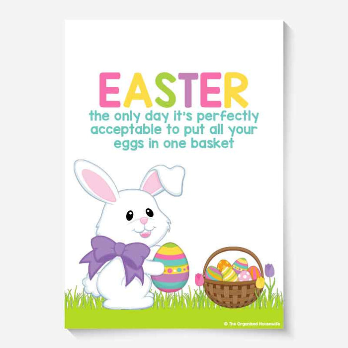 Easter Print - All Eggs in One Basket