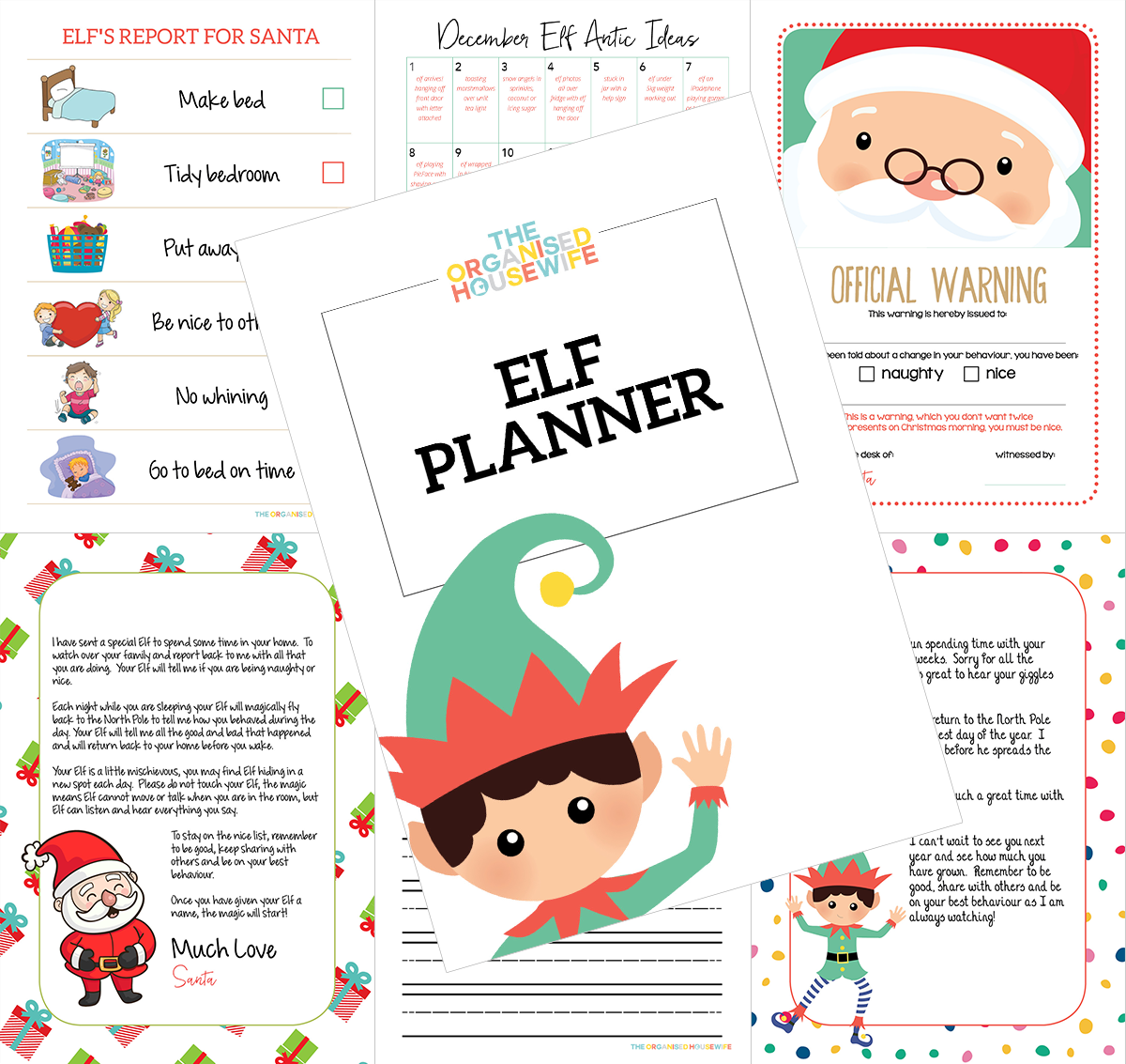 Elf on the Shelf Planner Pages copy