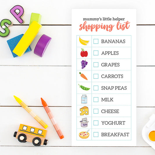 Kids Grocery Shopping List - Mummy's
