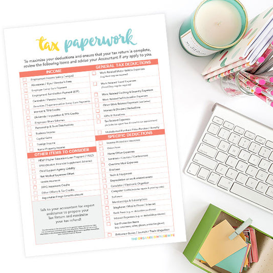 Tax Paperwork Checklist