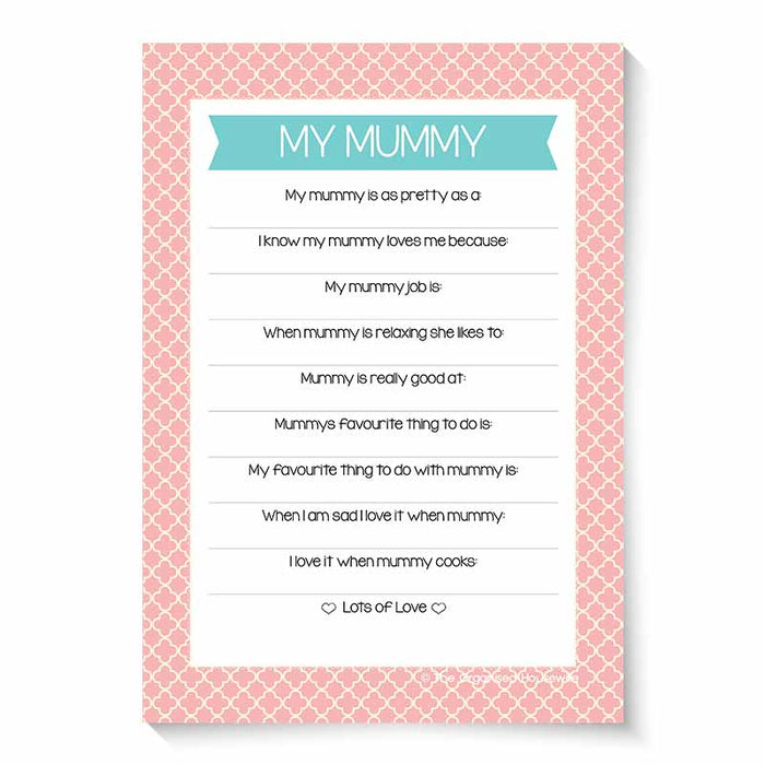 Mothers Day - About My Mum Questions