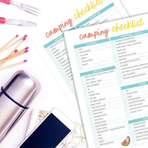 The Organised Housewife | Camping checklist-01