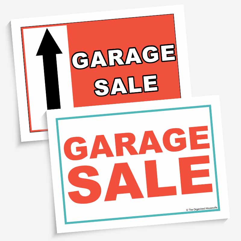Garage Sale Signs, Checklist, Tags and more