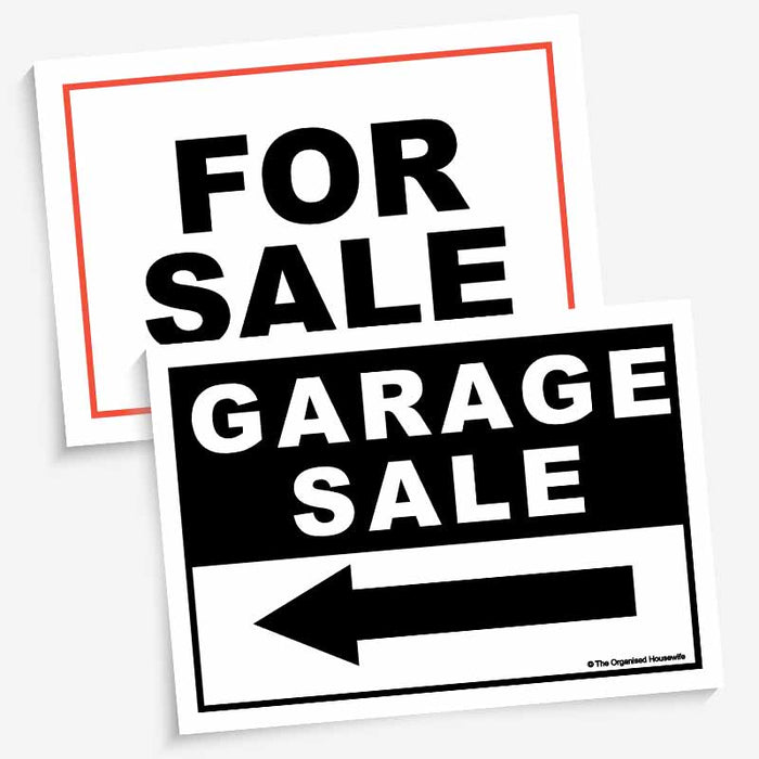 Garage Sale Signs, Checklist, Tags and more