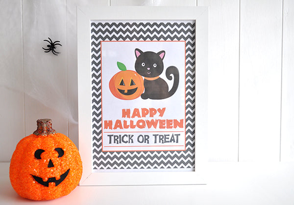 {The Organised Housewife} Happy Halloween Sign - Design 1