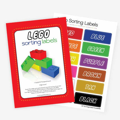 Lego Sorting & Organising Labels