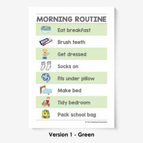 Kids Routine Charts - Morning – OrganisedHQ