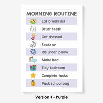 Kids Routine Charts - Morning – OrganisedHQ